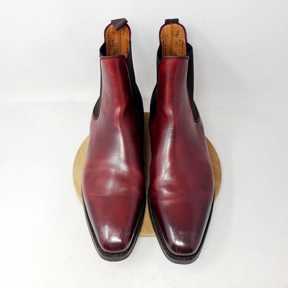 J Fitzpatrick Chelsea Boots Mens 10 E Alki MTO LPB Last City Rubber Sole Shoes - Picture 5 of 16